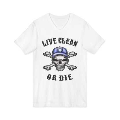 Live Clean Or Die V.2 dtg V-Neck Tee