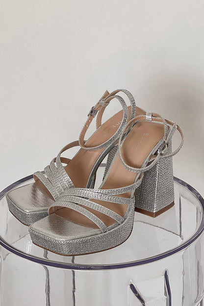 Luna Rhinestone Platform Heels