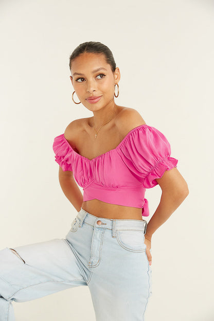 Mara Puff Crop Top