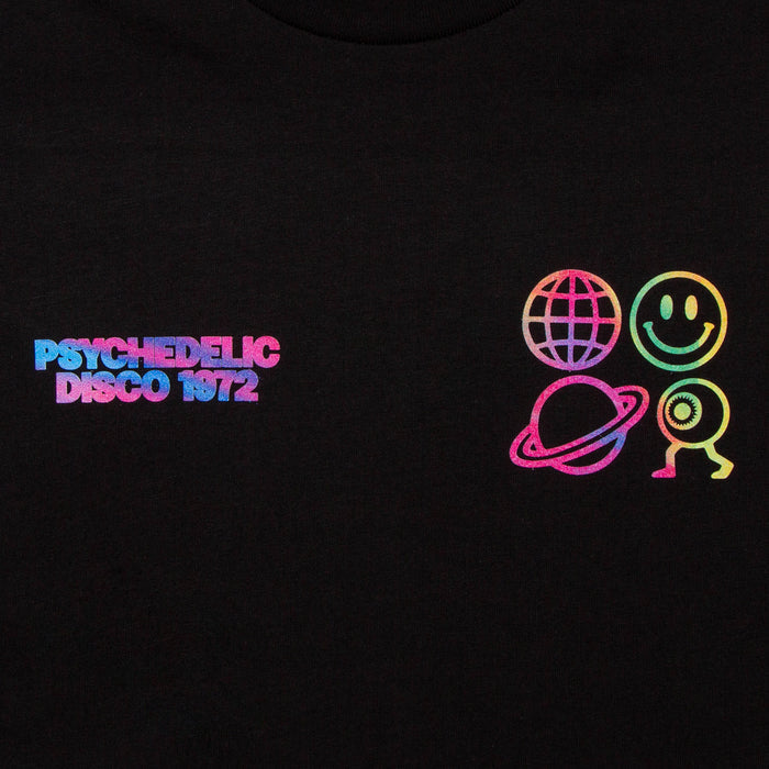 Mercury Elements Psychedelic Disco 1972 Back Print - Tshirt - Black