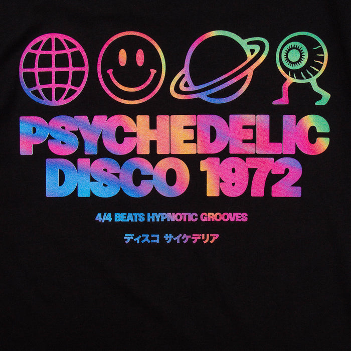 Mercury Elements Psychedelic Disco Back Print - Hood - Black
