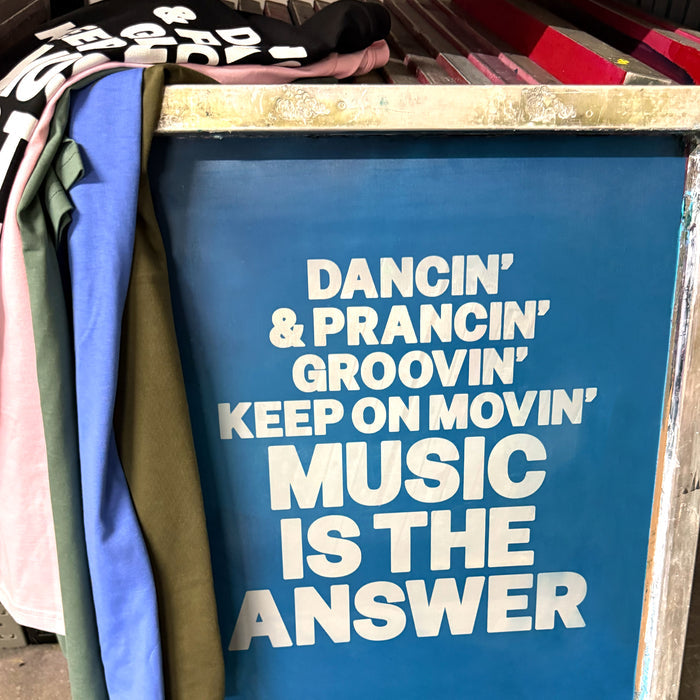 Music Is The Answer Ltd Edition - Regular Tshirt - Custom Colour