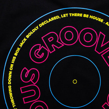 MY Continuous Groove Front Print - Tshirt - Black