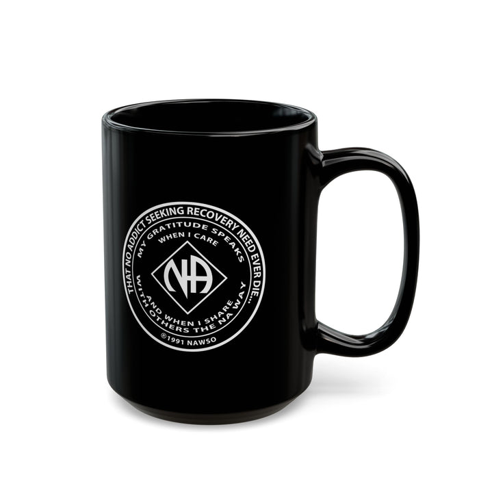 NA Medallion Clean Time 11/15oz Black Mug