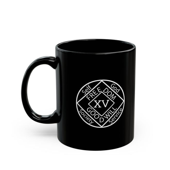 NA Medallion Clean Time 11/15oz Black Mug