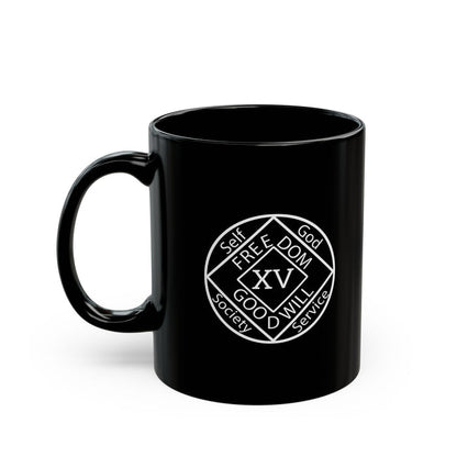 NA Medallion Clean Time 11/15oz Black Mug