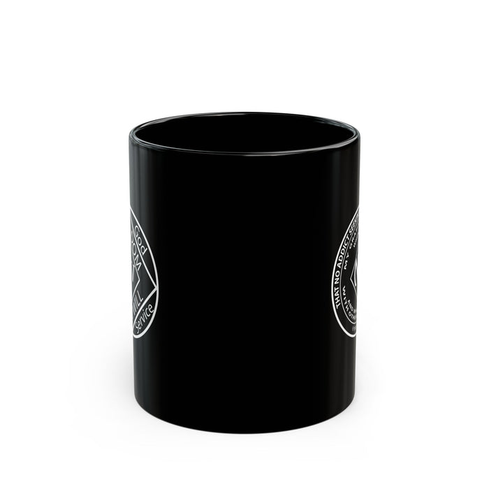 NA Medallion Clean Time 11/15oz Black Mug