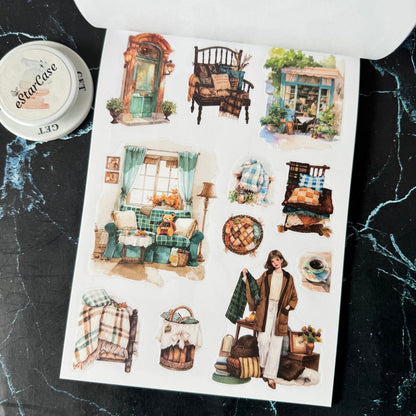 Nestled In Brown Sticker Book