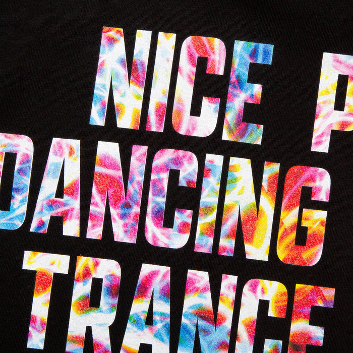 Peoples Trance Lights Back Print - Tshirt - Black