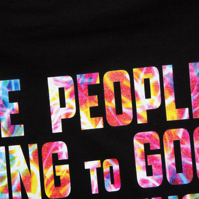 Peoples Trance Lights Back Print - Tshirt - Black