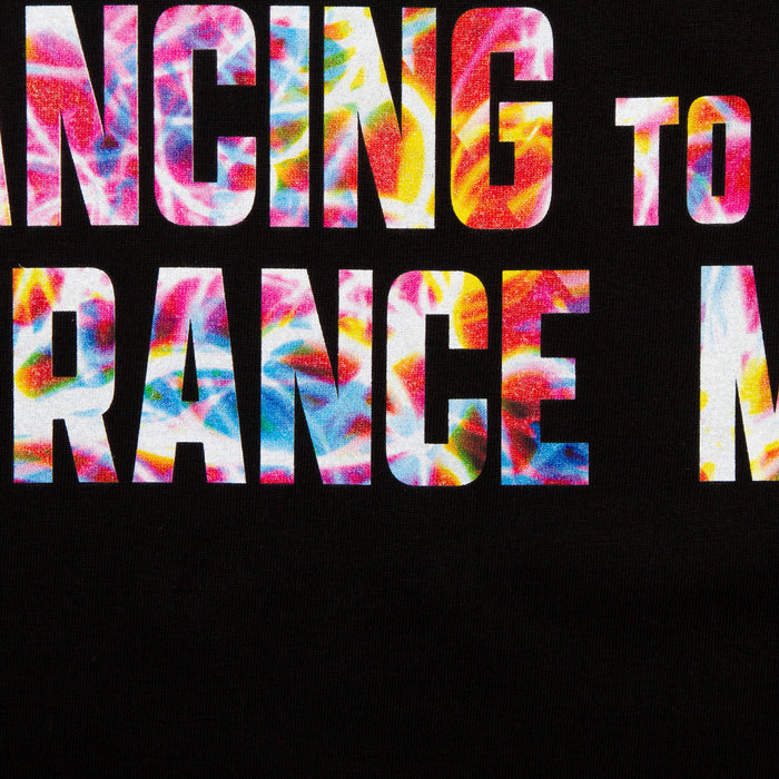 Peoples Trance Lights Back Print - Tshirt - Black