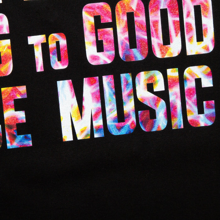 Peoples Trance Lights Front Print - Tshirt - Black