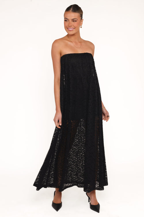 Davina Maxi Dress - Black Lace