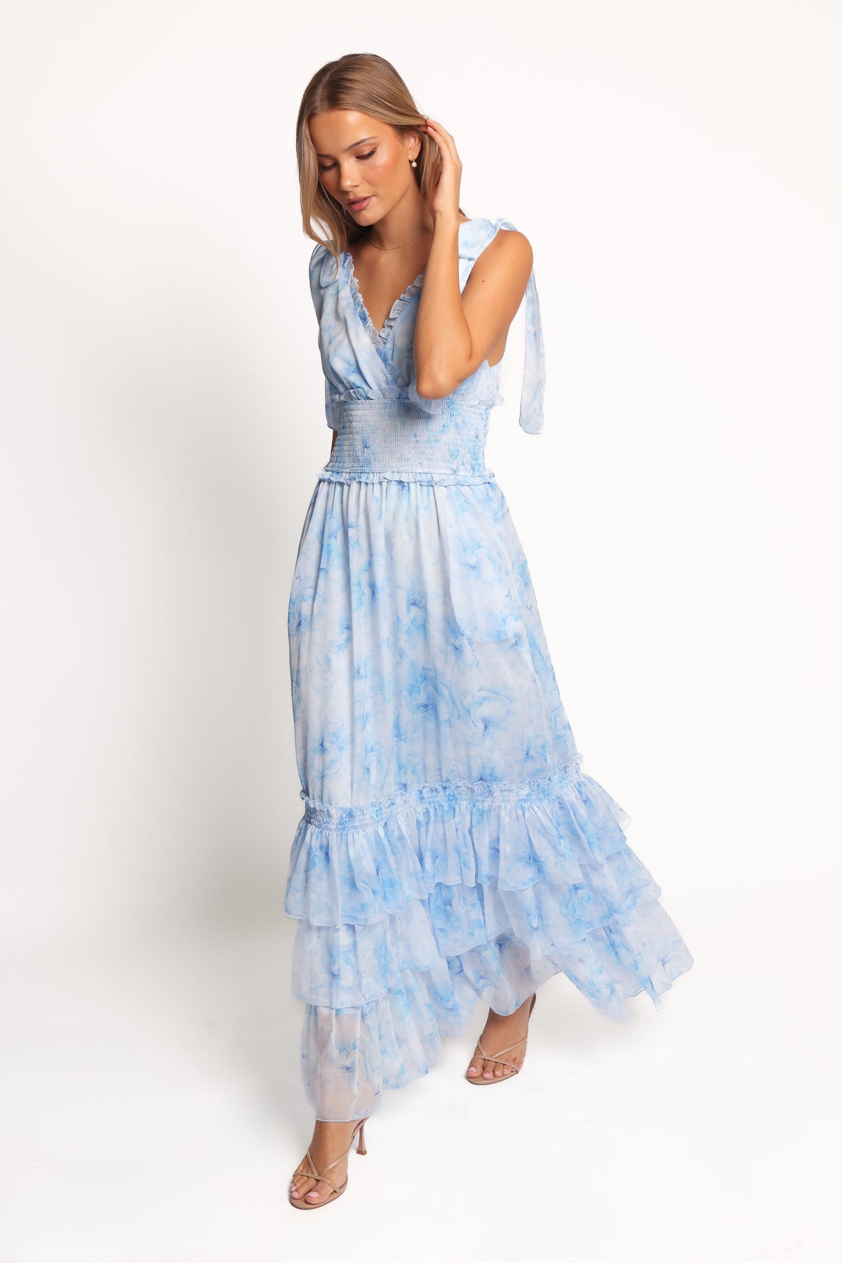 Fionna Maxi Dress - Blue Floral