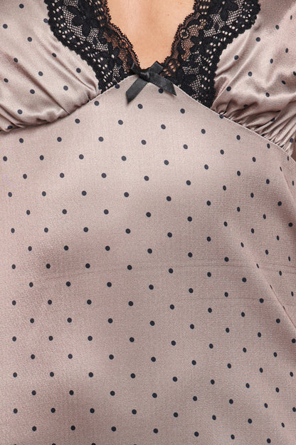 Joselyn Lace Maxi Dress - Polka Dot