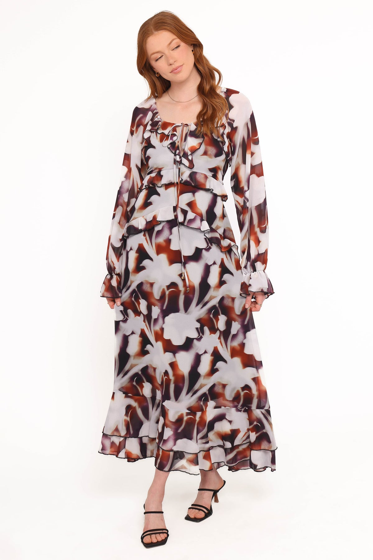 Kasey Maxi Dress - Blurred Floral