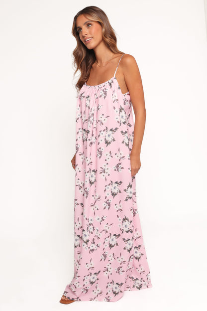 Lumina Maxi Dress - Pink Floral