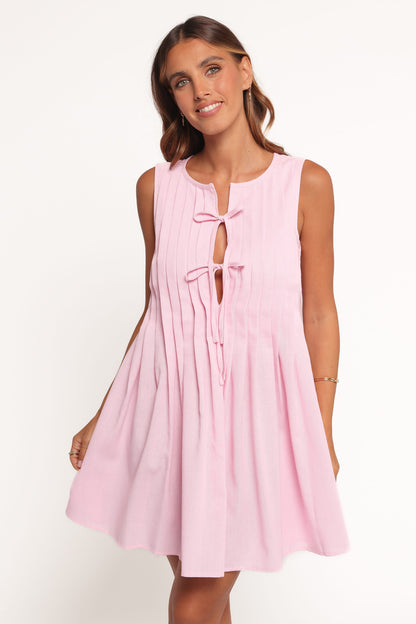 Madeline Mini Dress - Pale Pink