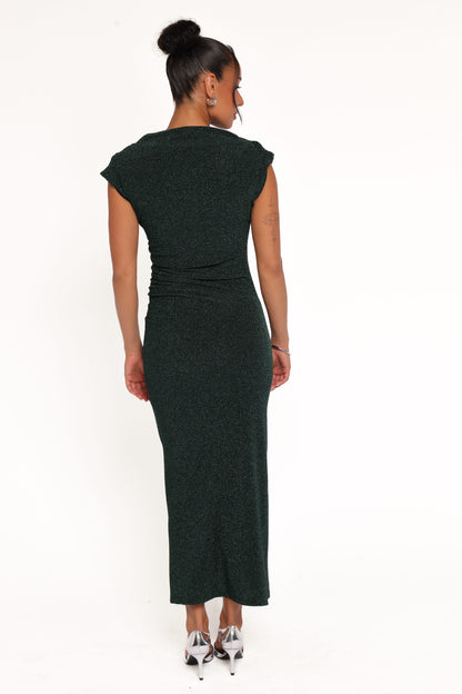 Mel Midi Dress - Emerald