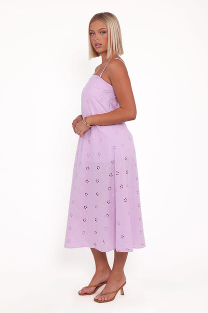 Narcissa Strapless Maxi Dress - Lilac