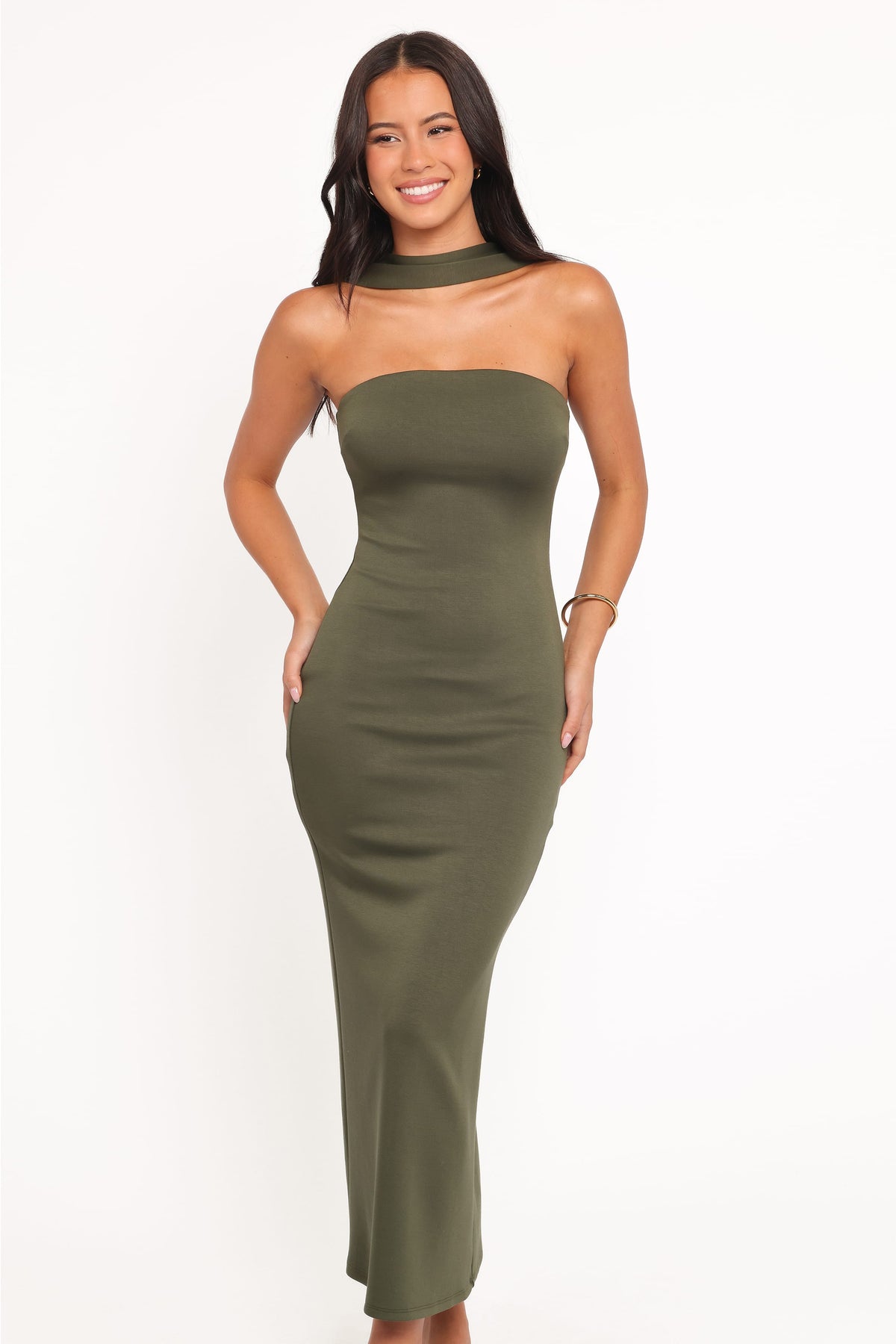 Regan Midi Dress - Olive
