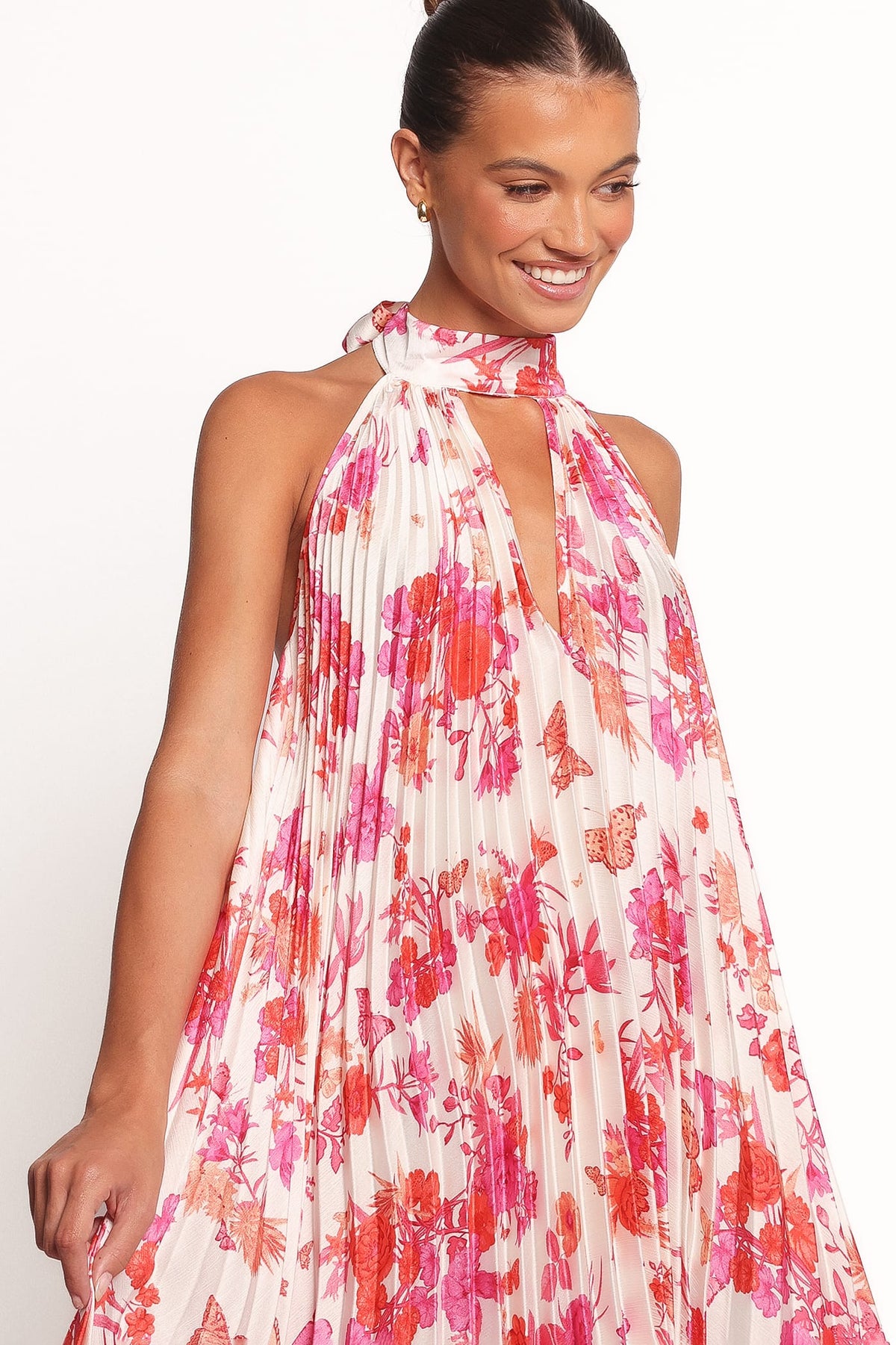 Sirmione Maxi Dress - Pink Floral