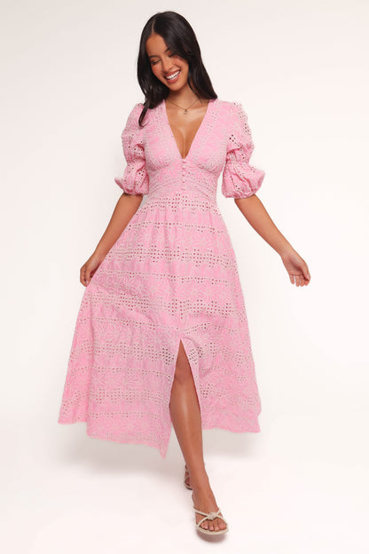Tani Midi Dress - Pink