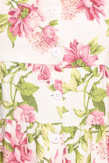 Tullia Maxi Dress - Pink Floral