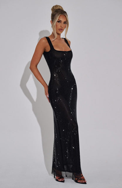 Vivienne – Elegant maxi glitter dress