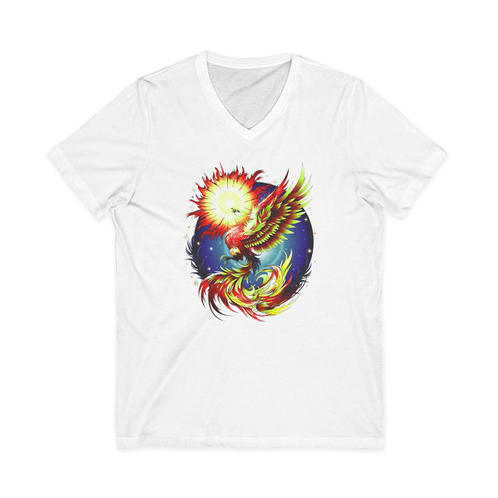 Phoenix Rising V.2 dtg V-Neck Tee