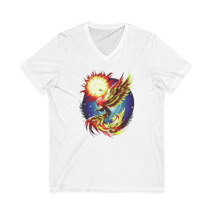 Phoenix Rising V.2 dtg V-Neck Tee