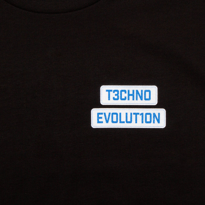 Pt1 Techno Evolution Back Print - Tank Tshirt - Black