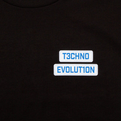 Pt1 Techno Evolution Back Print - Tshirt - Black