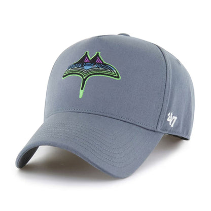 Rays '47 Brand Blue Gray City Connect Skyray Foundation Offside Snapback Hat