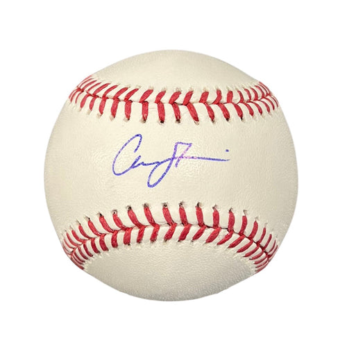 Rays Chandler Simpson Autographed City Connect Official MLB Baseball