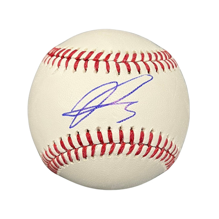 Rays Jadher Areinamo Autographed City Connect Official MLB Baseball