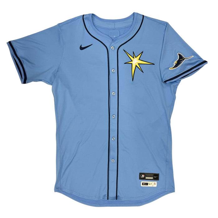 Rays Joe Rock Team Issued Authentic Autographed Burst Jersey