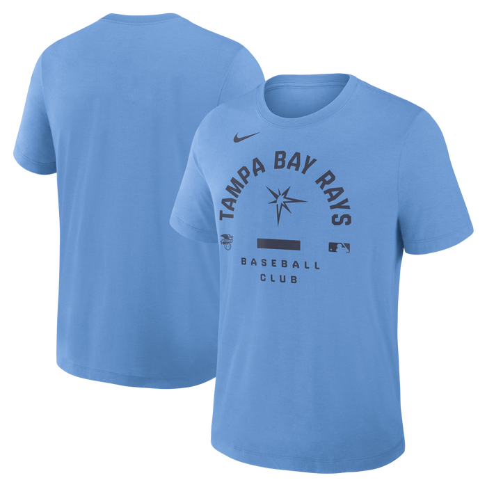 Rays Men's Nike 2026 Light Blue Authentic Collection Early Work Burst T-Shirt