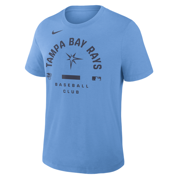 Rays Men's Nike 2026 Light Blue Authentic Collection Early Work Burst T-Shirt