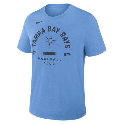 Rays Men's Nike 2026 Light Blue Authentic Collection Early Work Burst T-Shirt