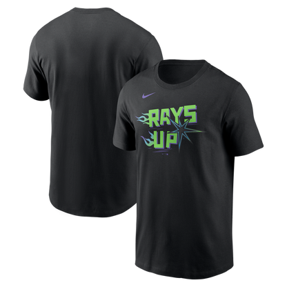 Rays Men's Nike Black City Connect Rays Up Gradient Burst T-Shirt