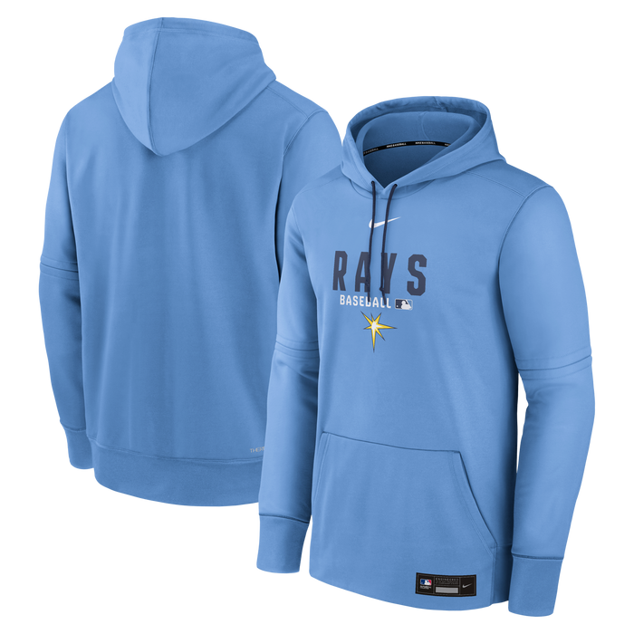 Rays Men's Nike Light Blue 2026 Authentic Collection Burst Performance Therma Hoodie