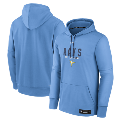 Rays Men's Nike Light Blue 2026 Authentic Collection Burst Performance Therma Hoodie