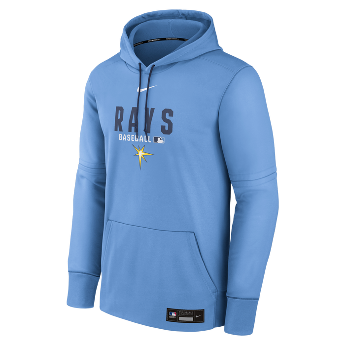 Rays Men's Nike Light Blue 2026 Authentic Collection Burst Performance Therma Hoodie