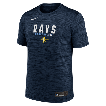 Rays Men's Nike Navy 2026 Authentic Collection Velocity Dri Fit T-Shirt