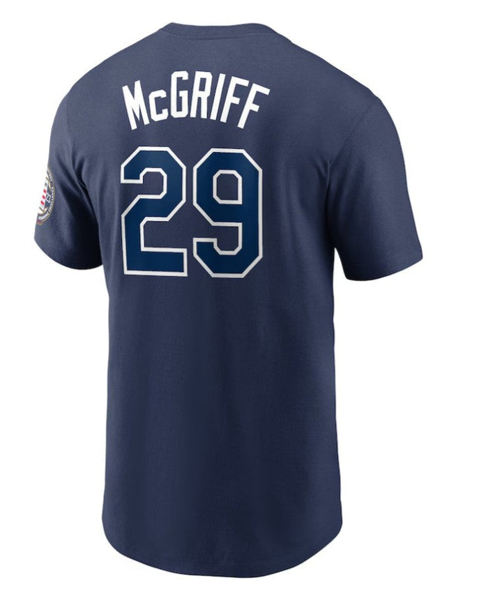 Rays Men's Nike Navy McGriff Player Tee
