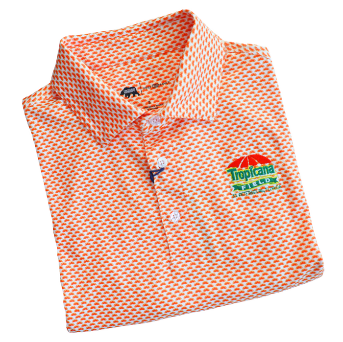 Rays Men's Onward Reserve Orange Tropicana Field Polo