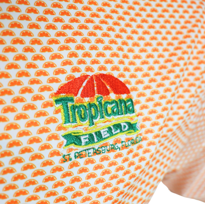 Rays Men's Onward Reserve Orange Tropicana Field Polo