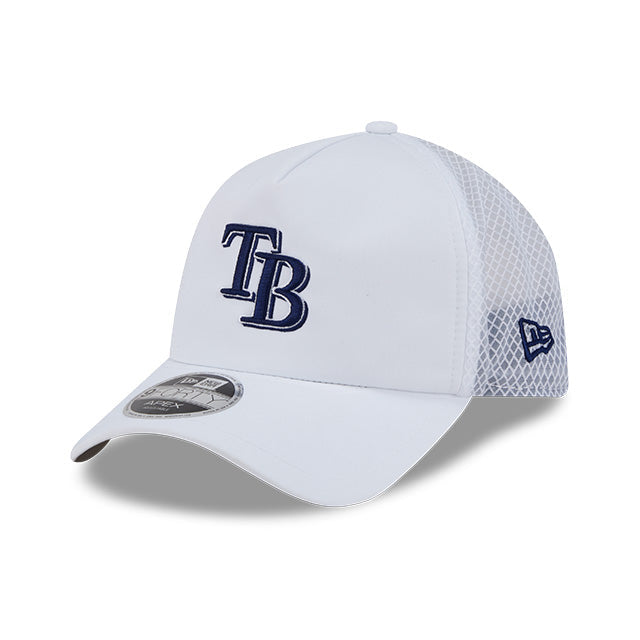 Rays New Era 2026 White Batting Practice TB 9Forty Apex Adjustable Hat