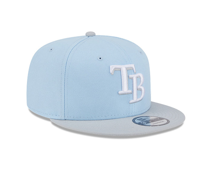 Rays New Era Blue Gray TB 59Fifty Fitted Hat
